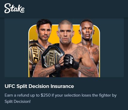 Stake UFC Insurance